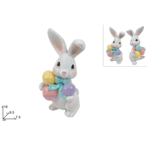 CONIGLIO 16CM C 3 UOVA 2ASS